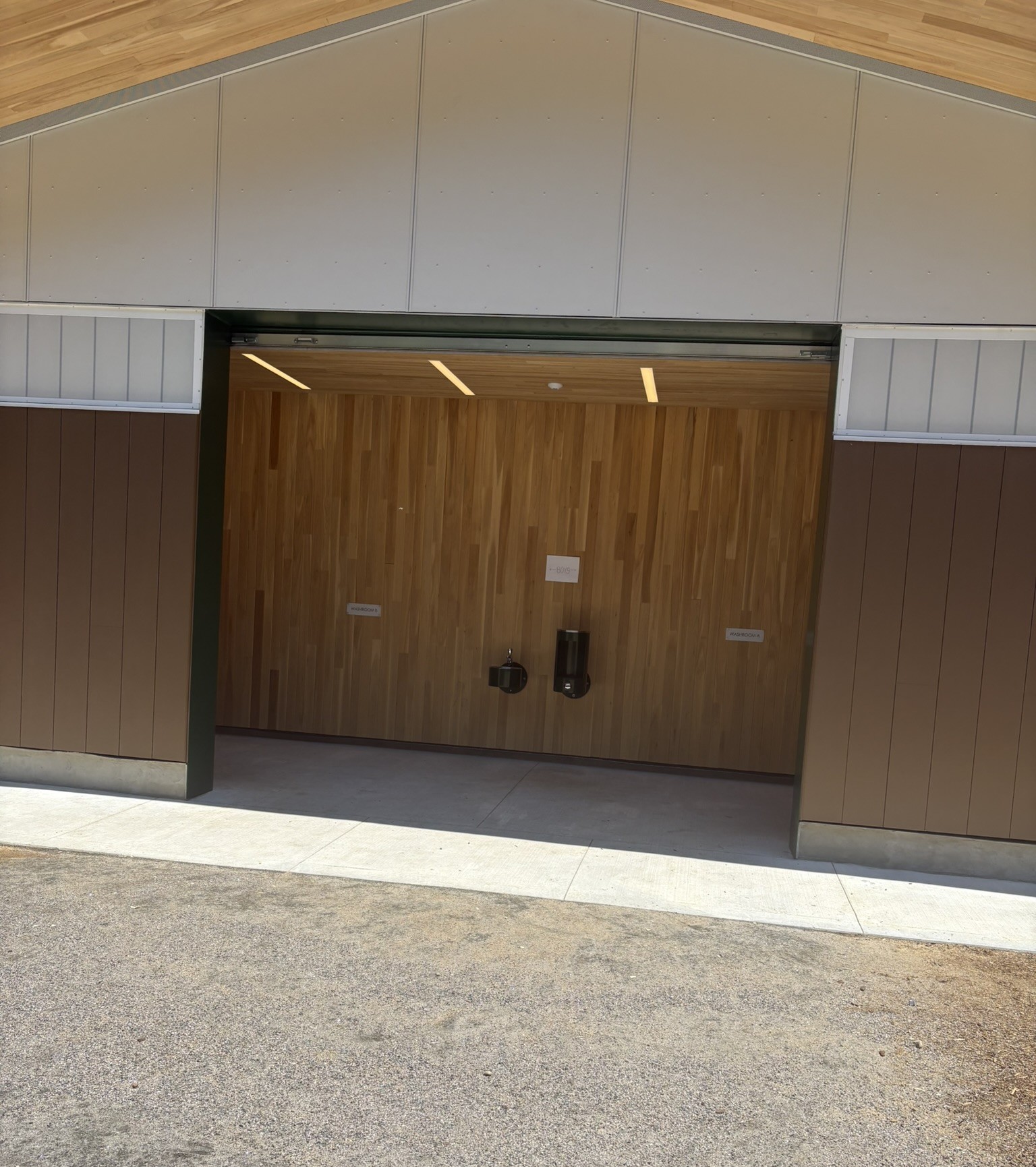 Completed washroom