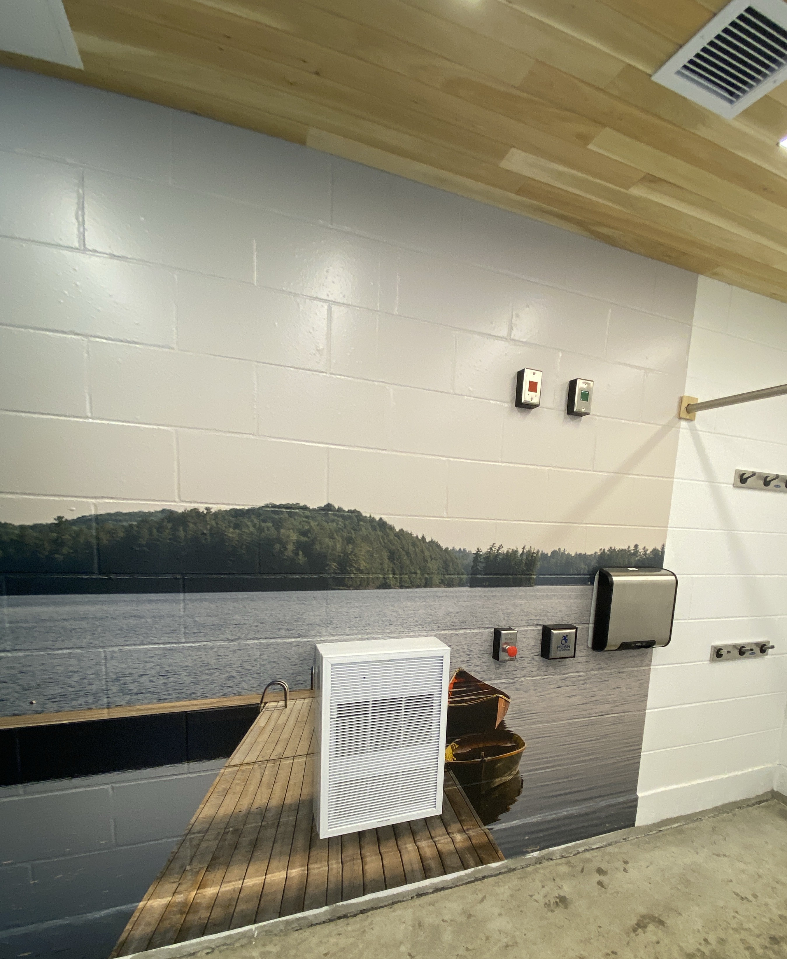 Completed washroom