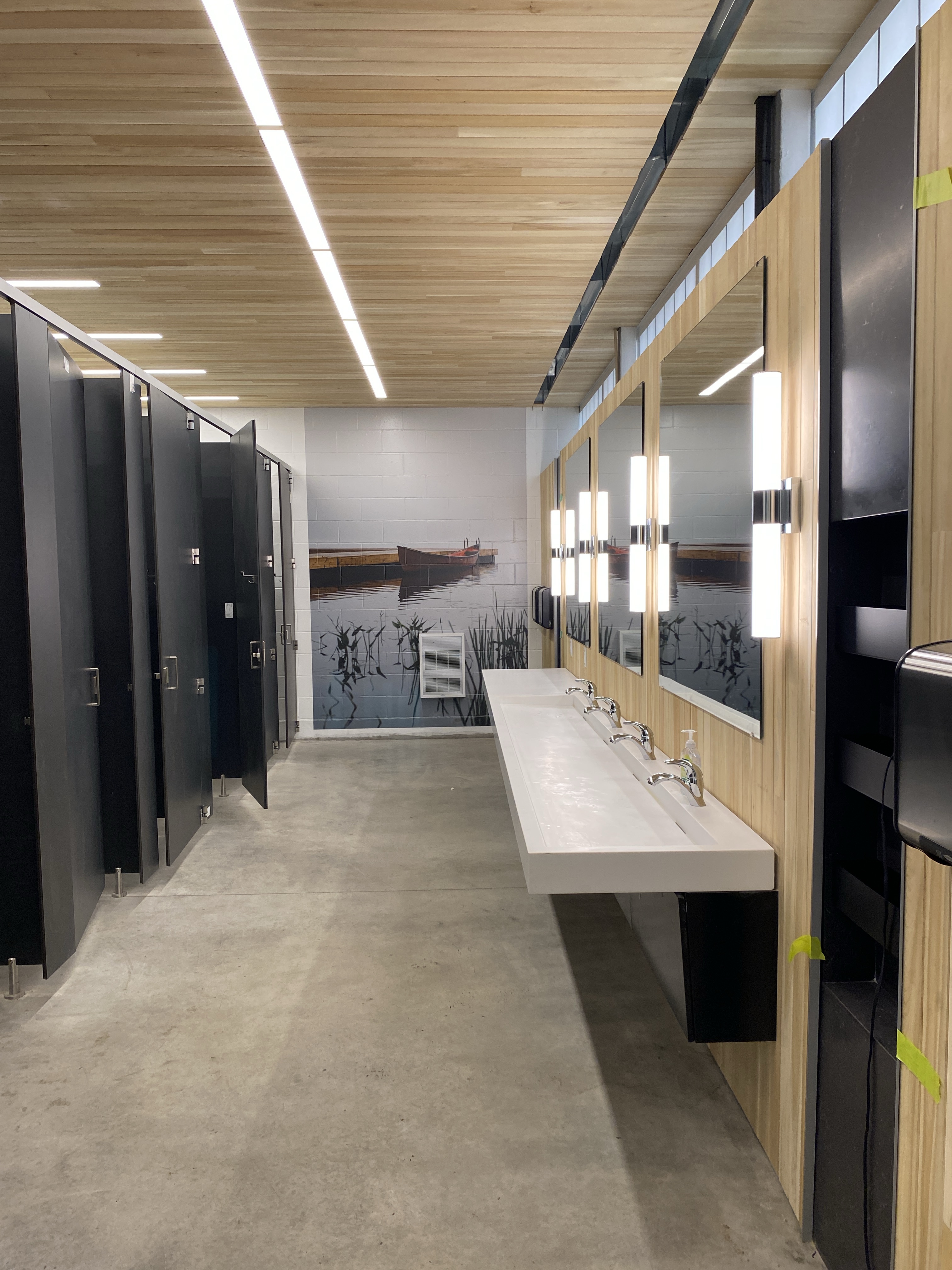 Completed washroom