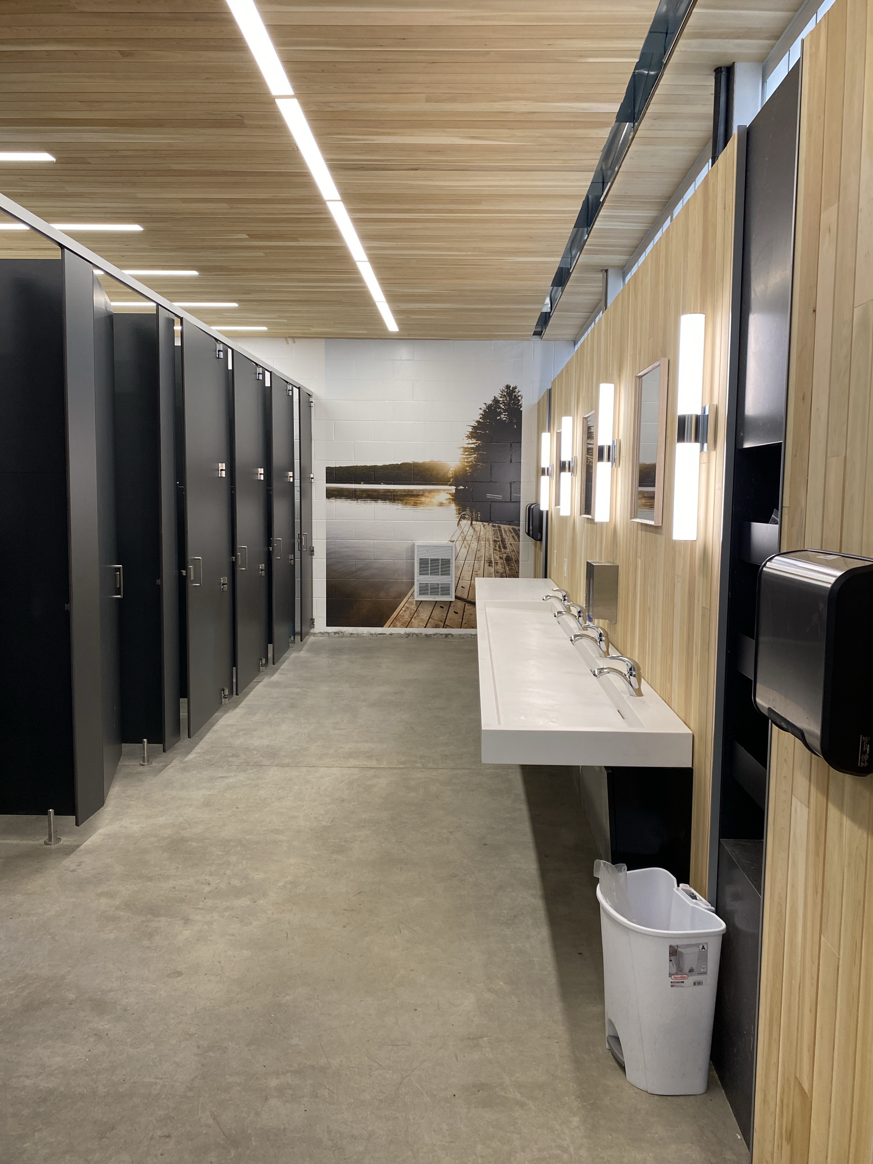 Completed washroom