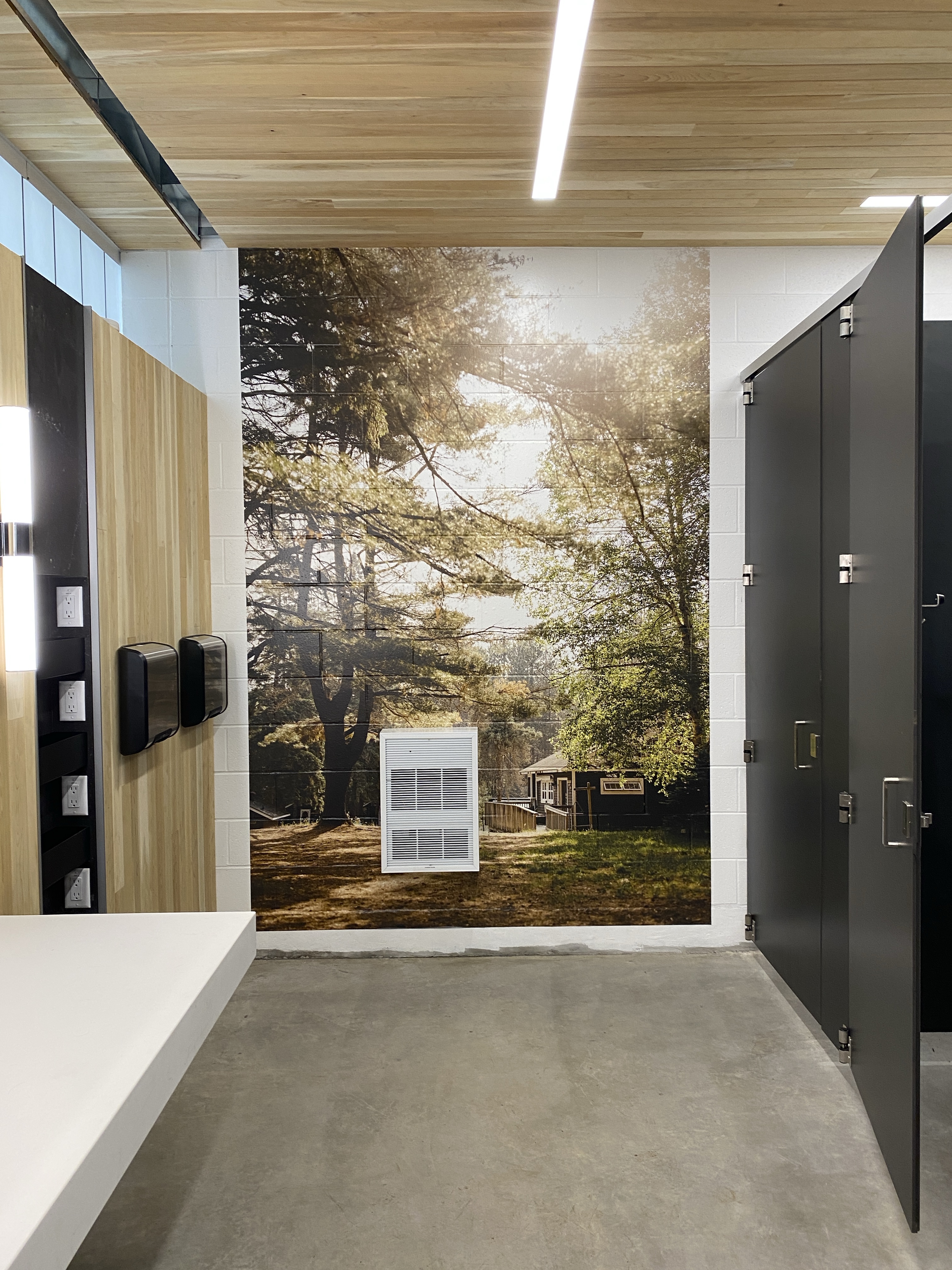 Completed washroom