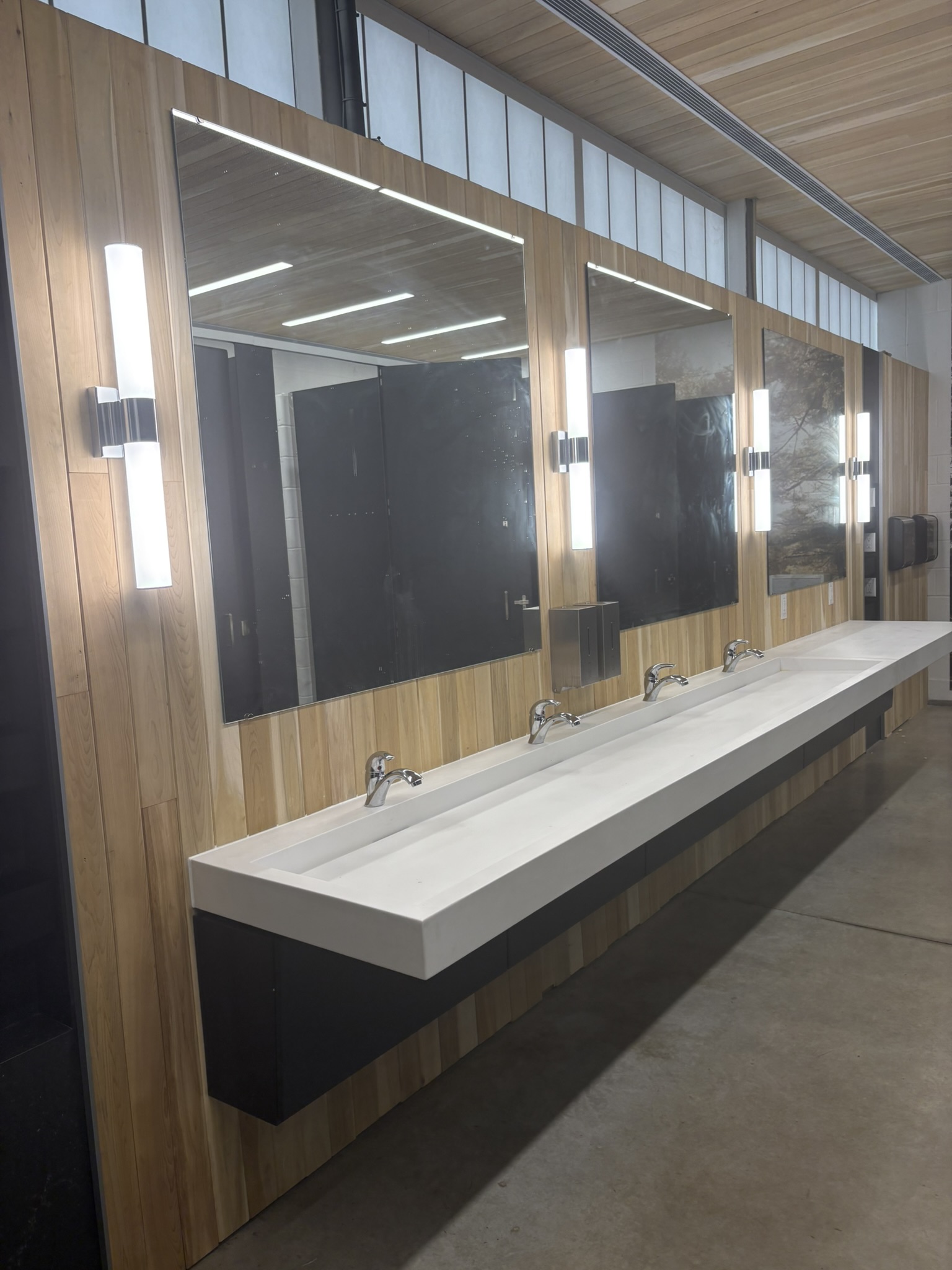 Completed washroom