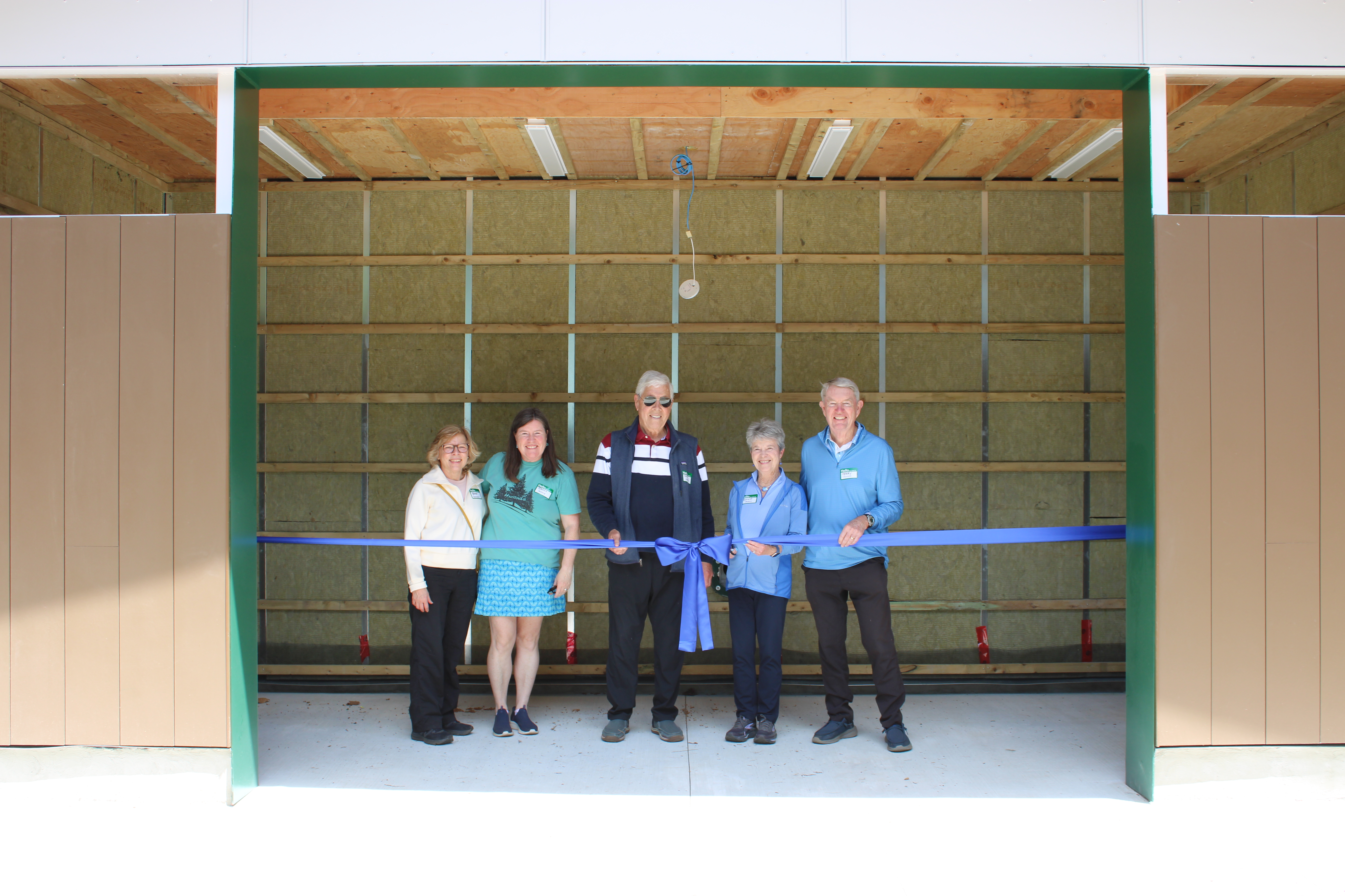 Washroom opening ceremony – ribbon cutting