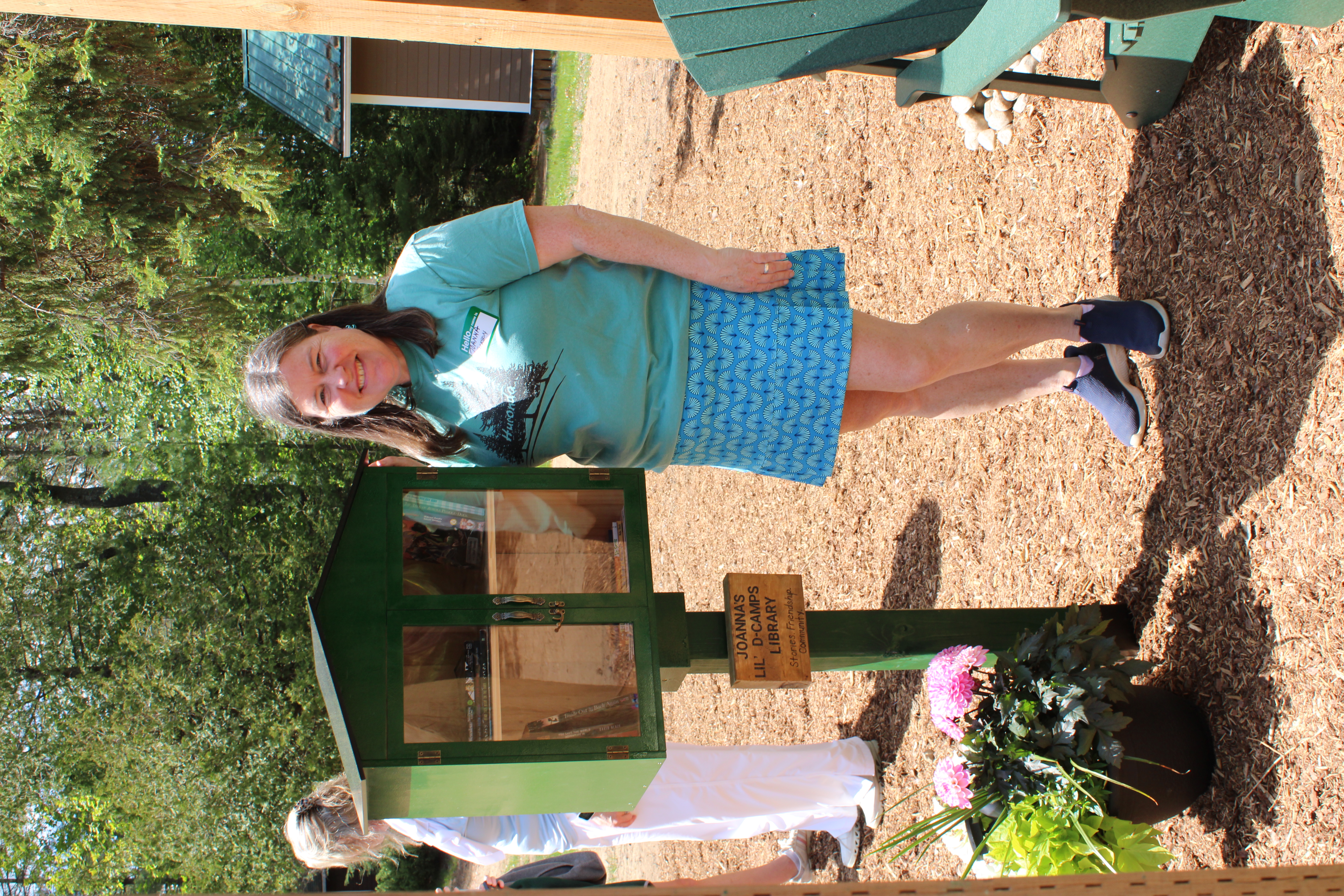 Joanna with JOANNA'S LIL' DCAMPS LIBRARY