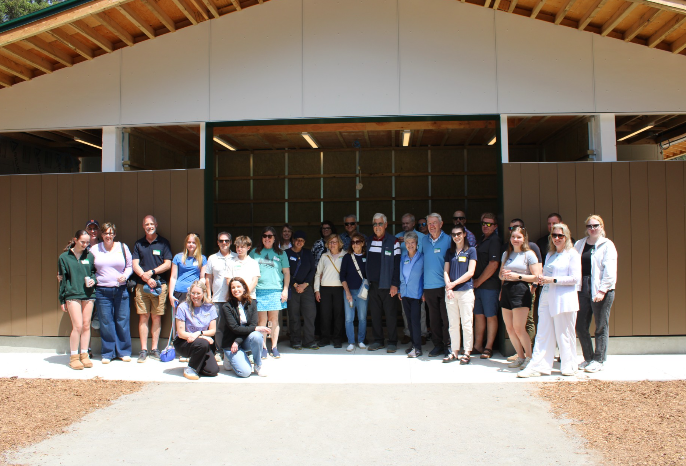 Washroom opening ceremony – group photo