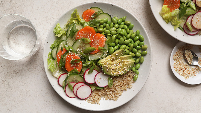 a plate of food